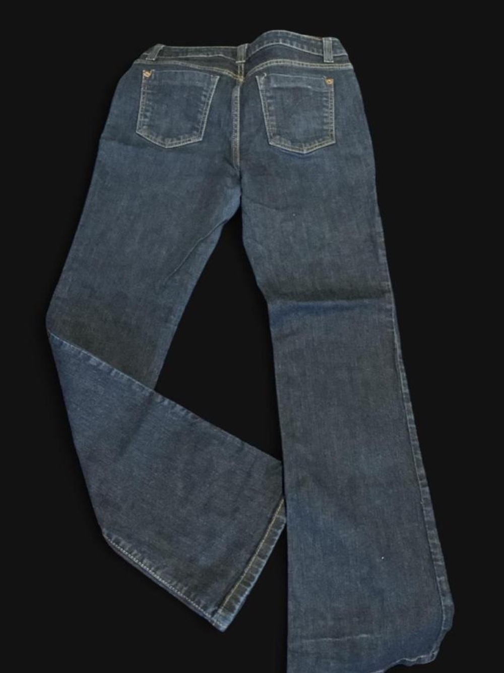 DKNY Women’s Bootcut Jeans in Dark Blue Denim